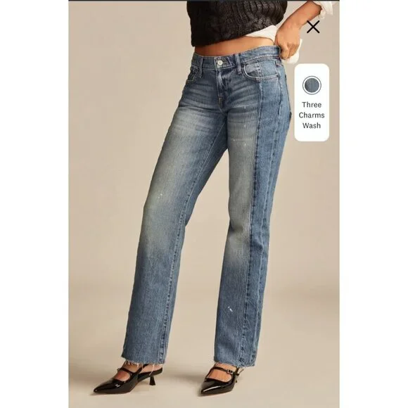 NWT Lucky Jeans Size 18 / 34 Legend Easy Rider Boot Cut Medium Wash Three Charms - Picture 16 of 16